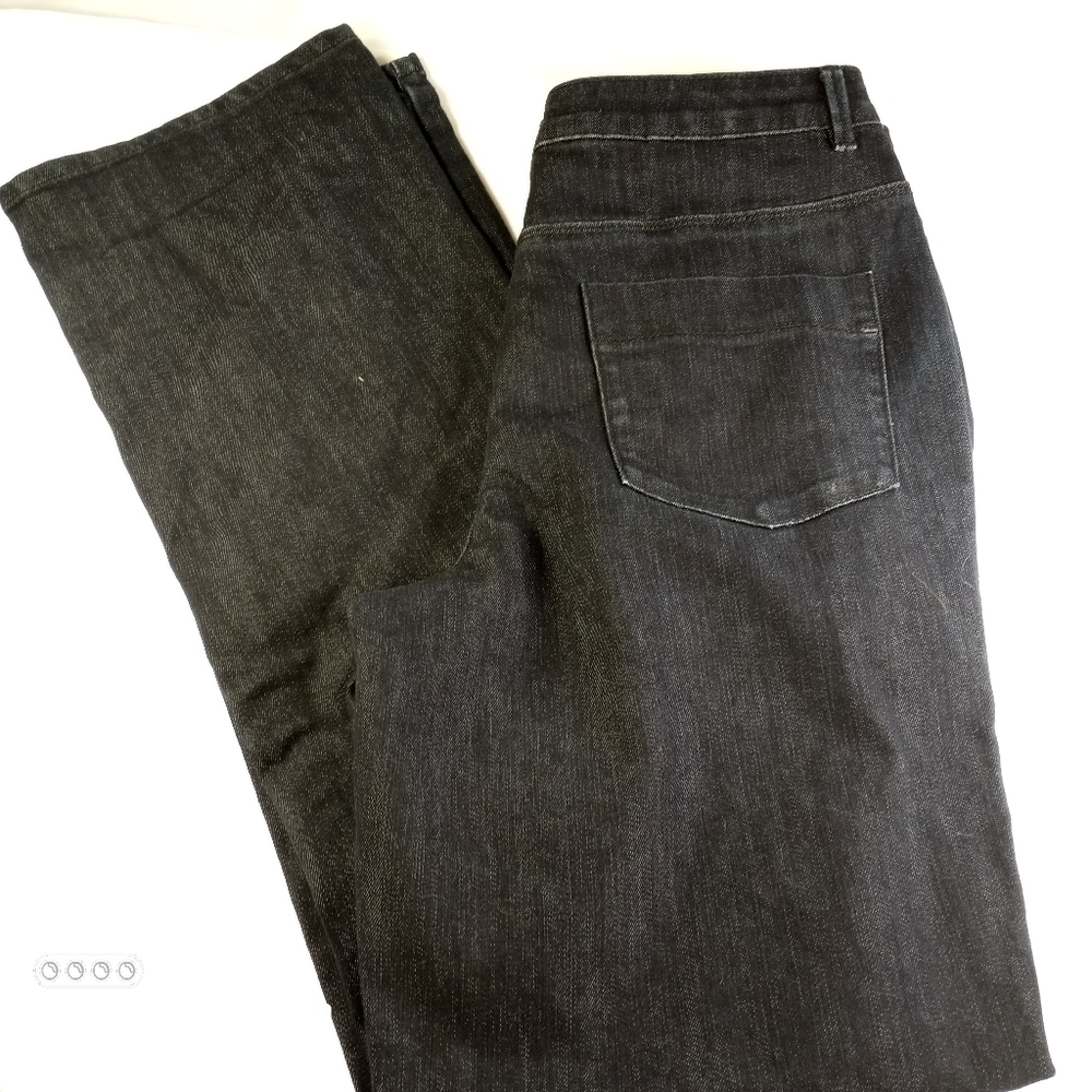 Coldwater creek dark blue denim jeans women's size 4